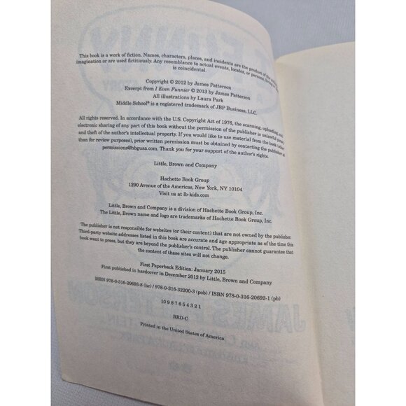 I Funny: A Middle School Story By James Patterson & Chris Grabenstein Paperback - Picture 2 of 7